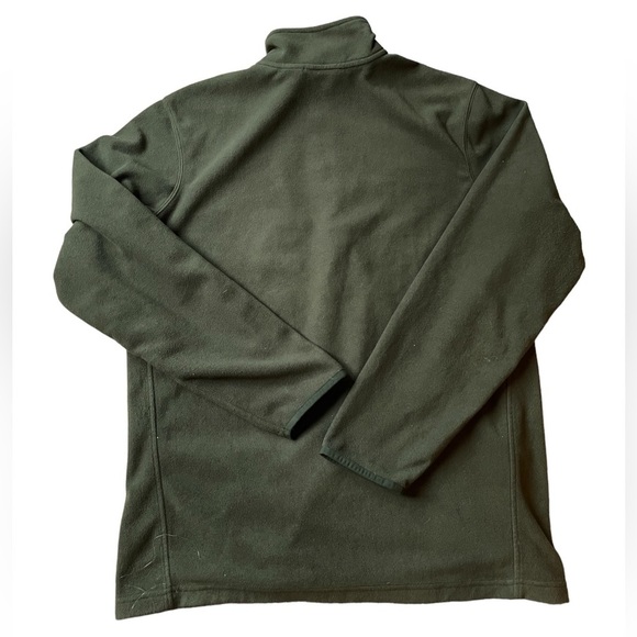 Eddie Bauer 1/4 Zip Up Collar Green Fleece Sweater Size: TL‎ - Picture 2 of 9